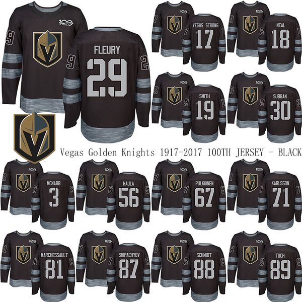 vegas golden knights 1917-2017 100th anniversary black jersey 29 marc-andre fleury 19 reilly smith 71 william karlsson hockey jerseys, Black;red
vegas golden knights 1917-2017 100th anniversary black jersey 29 marc-andre fleury 19 reilly smith 71 william karlsson hockey jerseys, Black;red