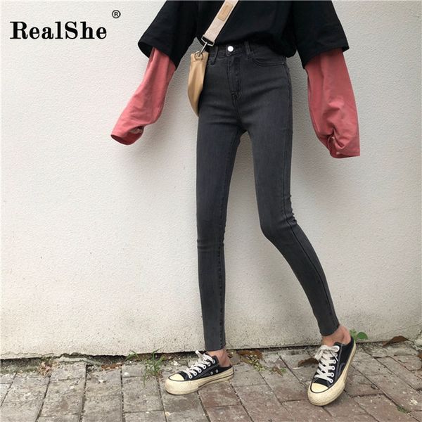 realshe jeans woman 2019 high waist button pockets solid women jeans trousers spring autumn casual pencideans femme taille haute, Blue
realshe jeans woman 2019 high waist button pockets solid women jeans trousers spring autumn casual pencideans femme taille haute, Blue