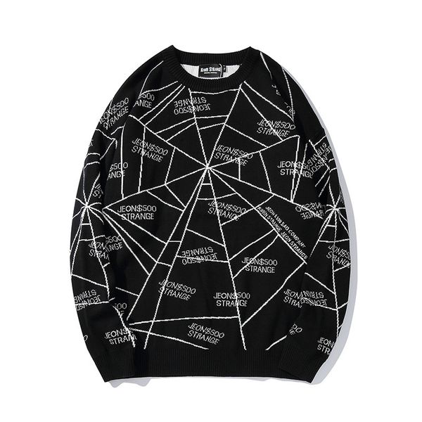 2019 autumn mens high street sweater cobweb printed streetwear sweaters oversized loose cotton knitter male r1984, White;black
2019 autumn mens high street sweater cobweb printed streetwear sweaters oversized loose cotton knitter male r1984, White;black