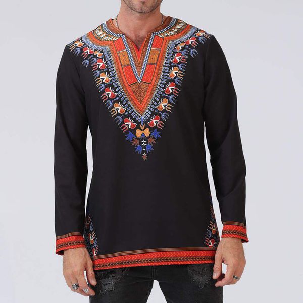 e-baihui african style mens t-shirts mens africa dress shirts long sleeve shirt men casual tribal ethnic print african clothing, Red
e-baihui african style mens t-shirts mens africa dress shirts long sleeve shirt men casual tribal ethnic print african clothing, Red