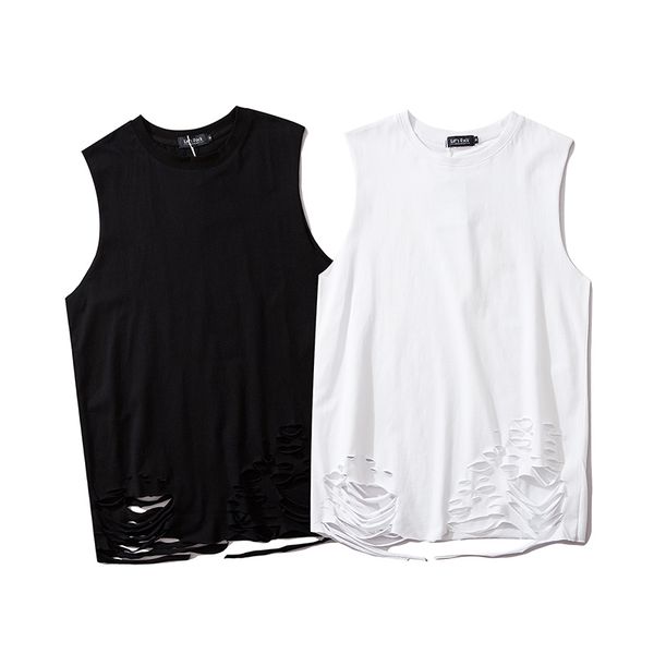 men' tank sleeveless white black hole vest men and women round neck pure cotton tees harajuku loose casual hip hop
men' tank sleeveless white black hole vest men and women round neck pure cotton tees harajuku loose casual hip hop