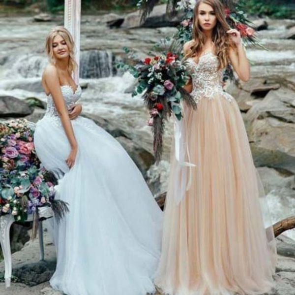 2019 long prom dresses light blue champagne sweetheart sleeveless lace appliques illusion lace up back floor length tulle evening gowns, Black
2019 long prom dresses light blue champagne sweetheart sleeveless lace appliques illusion lace up back floor length tulle evening gowns, Black