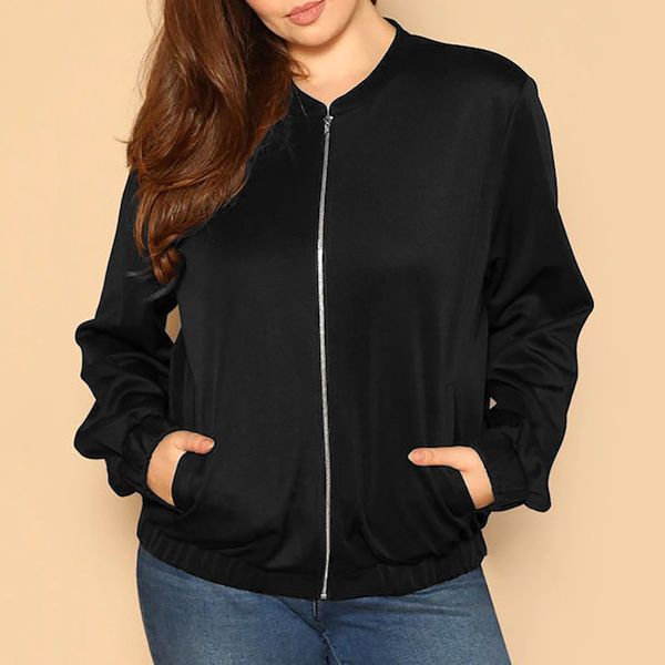 female jacket women's plus size solid casual loose solid color pocket zipper cardigan coat outerwear coats jacket autumn winter, Black;brown
female jacket women's plus size solid casual loose solid color pocket zipper cardigan coat outerwear coats jacket autumn winter, Black;brown