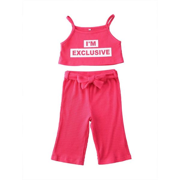 baby girls sports clothes set 1-6y summer kids girls sleeveless pink letter print crop + long pants set outfits, White
baby girls sports clothes set 1-6y summer kids girls sleeveless pink letter print crop + long pants set outfits, White