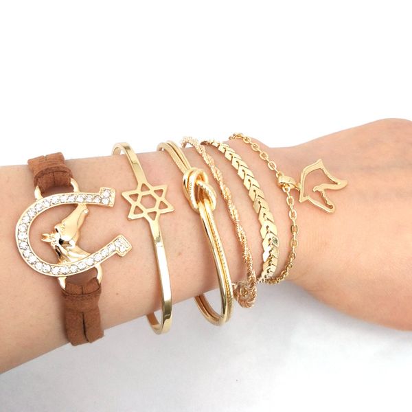 charm bracelets hzew 8 styles multilayer horse chain bracelet set adjustable bangles women gift, Golden;silver
charm bracelets hzew 8 styles multilayer horse chain bracelet set adjustable bangles women gift, Golden;silver