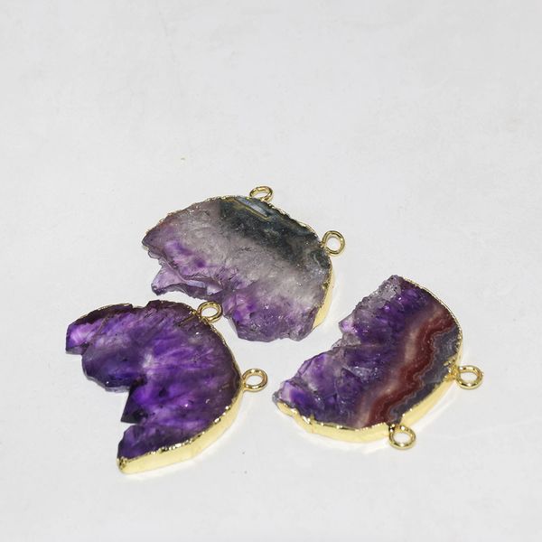 natural jewelry slice purple crystal quartz moon pendant femme 2019 rough semicircle geode druzy amethysts stone connector women, Silver
natural jewelry slice purple crystal quartz moon pendant femme 2019 rough semicircle geode druzy amethysts stone connector women, Silver