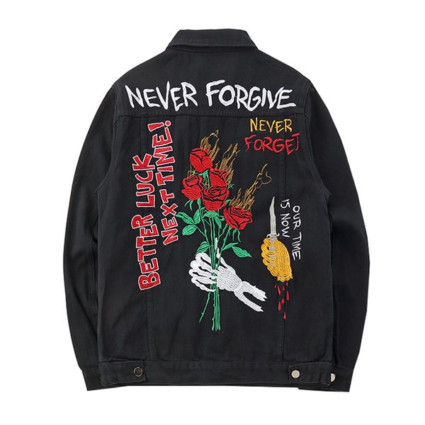 new embroidery rose skull denim jackets men 2019 autumn fashion casual cotton jean jacket coats male hip hop streetwear, Black;brown
new embroidery rose skull denim jackets men 2019 autumn fashion casual cotton jean jacket coats male hip hop streetwear, Black;brown