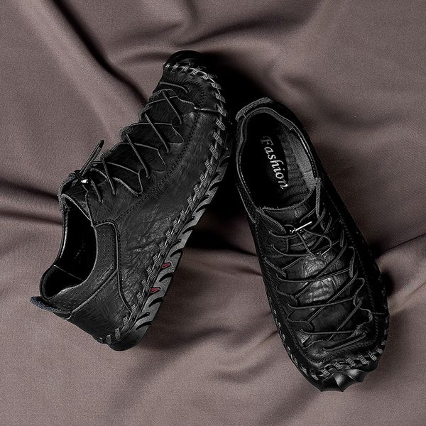 2020 walking men footwear hand made leather men shoes casual sneakers young casual shoes big size 39-45, Black
2020 walking men footwear hand made leather men shoes casual sneakers young casual shoes big size 39-45, Black