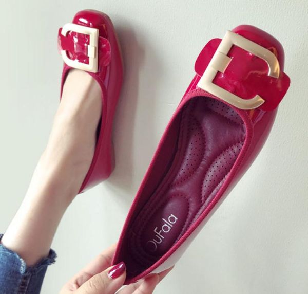2019 women's shoes in spring and autumn with new style flat bottom square head shallow mouth @100, Black
2019 women's shoes in spring and autumn with new style flat bottom square head shallow mouth @100, Black