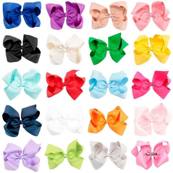 200pcs 6 inch girls big solid ribbon hair bow clips with large hairpins boutique hairclips, Slivery;white
200pcs 6 inch girls big solid ribbon hair bow clips with large hairpins boutique hairclips, Slivery;white