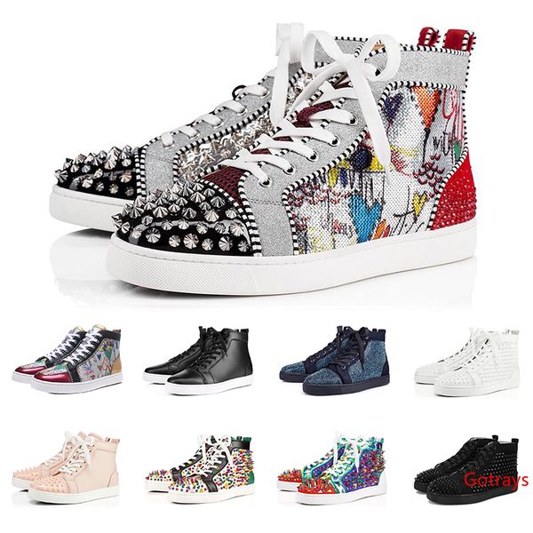 2019 fashion luxury sneakers designer shoes s for men women high cut black white spikes genuine leather casual rivet sneaker
2019 fashion luxury sneakers designer shoes s for men women high cut black white spikes genuine leather casual rivet sneaker