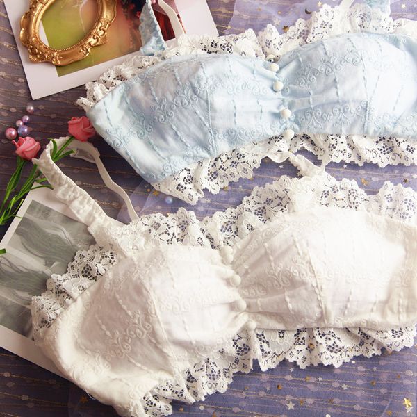 bras sets girls tube pure cotton bra &briefs suit embroidered lace bralette set retro no steel ring cute women's underwear, Red;black
bras sets girls tube pure cotton bra &briefs suit embroidered lace bralette set retro no steel ring cute women's underwear, Red;black