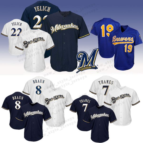 Men 22 Christian Yelich jersey Milwaukee 2019 NEW Brewers White 8 Ryan Braun 19 Robin Yount 7 Eric Thames Baseball Jerseys
Men 22 Christian Yelich jersey Milwaukee 2019 NEW Brewers White 8 Ryan Braun 19 Robin Yount 7 Eric Thames Baseball Jerseys