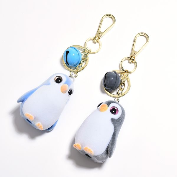 creative flocking penguin keychain sweet bell pendant couple romantic car key ring cartoon doll jewelry gift accessories, Silver
creative flocking penguin keychain sweet bell pendant couple romantic car key ring cartoon doll jewelry gift accessories, Silver