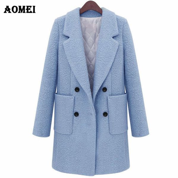 fall winter woolen coat thick quilted oversize for women white blue outerwear double buttons long sleeves wool autumn fashion, Black
fall winter woolen coat thick quilted oversize for women white blue outerwear double buttons long sleeves wool autumn fashion, Black