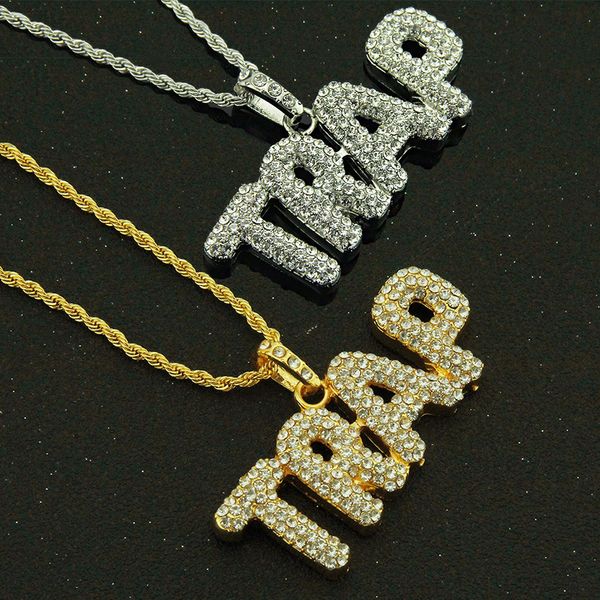 personalized gold silver mens trap initial letter pedant necklace blingbling diamond man initials hip hop jewelry gifts for men for sale 
personalized gold silver mens trap initial letter pedant necklace blingbling diamond man initials hip hop jewelry gifts for men for sale