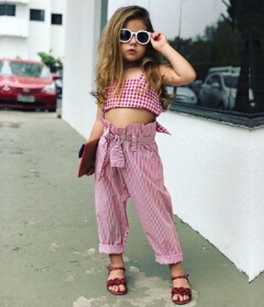 2018 fashion toddler princess kids baby girls clothes cotton striped tank vest t shirt+pants 2pcs outfits set, White
2018 fashion toddler princess kids baby girls clothes cotton striped tank vest t shirt+pants 2pcs outfits set, White