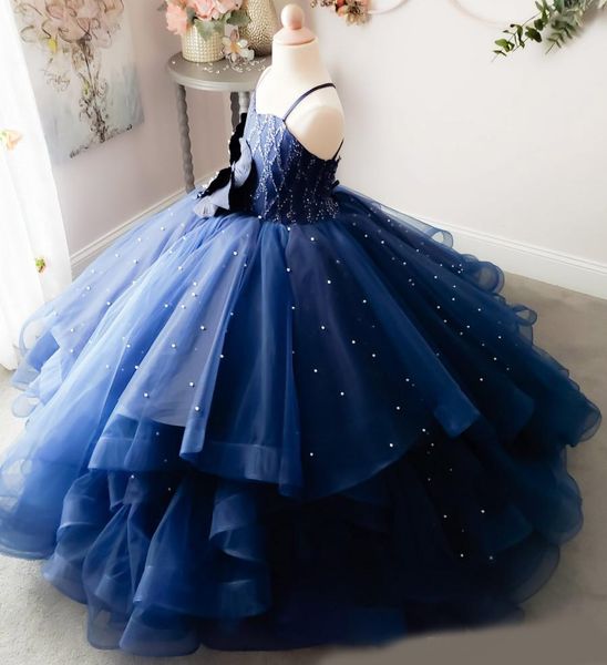 dark blue pearls little girls pageant dresses appliqued ball gown flower girl dress for wedding tulle tiered first communion gowns, White;red
dark blue pearls little girls pageant dresses appliqued ball gown flower girl dress for wedding tulle tiered first communion gowns, White;red