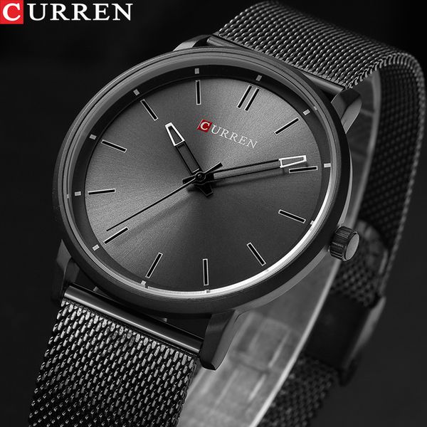 curren brand new wrist watches men stainless steel mesh quartz-watch ultra thin dial male clock man relogio masculino, Slivery;brown
curren brand new wrist watches men stainless steel mesh quartz-watch ultra thin dial male clock man relogio masculino, Slivery;brown