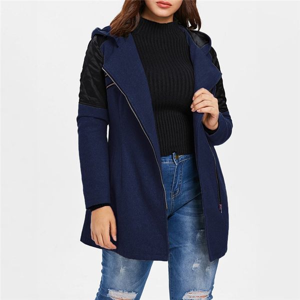 female jacket women warm slim jacket thick parka overcoat women hooded winter autume zipper thick patchwork coat outwear, Black
female jacket women warm slim jacket thick parka overcoat women hooded winter autume zipper thick patchwork coat outwear, Black