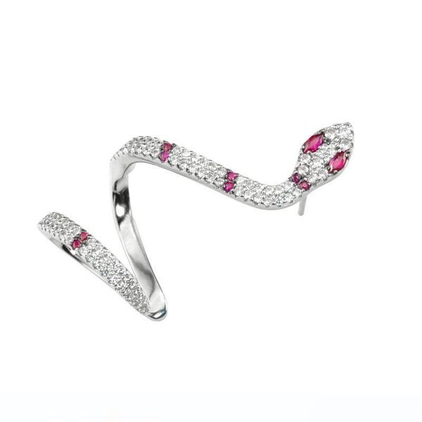 new s925 silver needle earrings women set red crystal zircon zodiac snake earrings ear clips two kinds of wearing personalized earrings, Golden;silver
new s925 silver needle earrings women set red crystal zircon zodiac snake earrings ear clips two kinds of wearing personalized earrings, Golden;silver