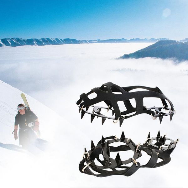 beau-1 pair 18 teeth crampons non-slip ice snow climbing anti-slip shoe covers spike cleats crampons anti-slip overshoes, Black;blue
beau-1 pair 18 teeth crampons non-slip ice snow climbing anti-slip shoe covers spike cleats crampons anti-slip overshoes, Black;blue