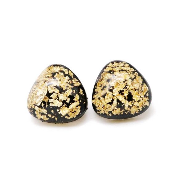 new cute sweet triangle resin gold glitter elegant light weight stud earring for women, Golden;silver
new cute sweet triangle resin gold glitter elegant light weight stud earring for women, Golden;silver