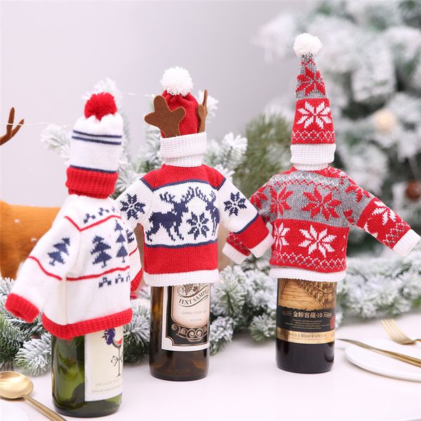 red wine bottle cover bags hold bottle doll cover christmas decorations home dinner table party decor clothes with hats
red wine bottle cover bags hold bottle doll cover christmas decorations home dinner table party decor clothes with hats