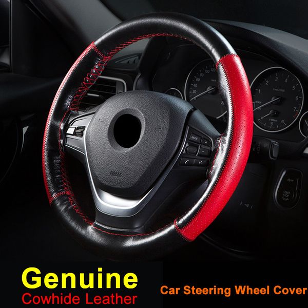 37/38cm genuine cowhide leather universal car steering wheel cover braid multi color wheel cover for men women car accessories
37/38cm genuine cowhide leather universal car steering wheel cover braid multi color wheel cover for men women car accessories