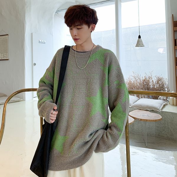 2019 spring and autumn new youth popular male korean fashion casual sweater loose printed pullover blue gray / black -xl, White;black
2019 spring and autumn new youth popular male korean fashion casual sweater loose printed pullover blue gray / black -xl, White;black