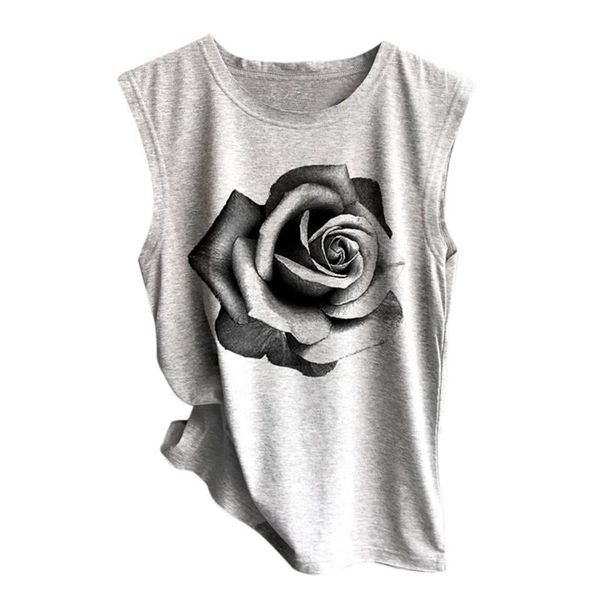 женщины tank top summer рукавов o-образным вырезом роза printed вскользь сыпучие vest удобный top debardeur femme # t20, White
женщины tank top summer рукавов o-образным вырезом роза printed вскользь сыпучие vest удобный top debardeur femme # t20, White