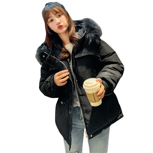 new down jacket winter cotton clothing female korean version short cotton-padded large size slim cotton coat, Black
new down jacket winter cotton clothing female korean version short cotton-padded large size slim cotton coat, Black