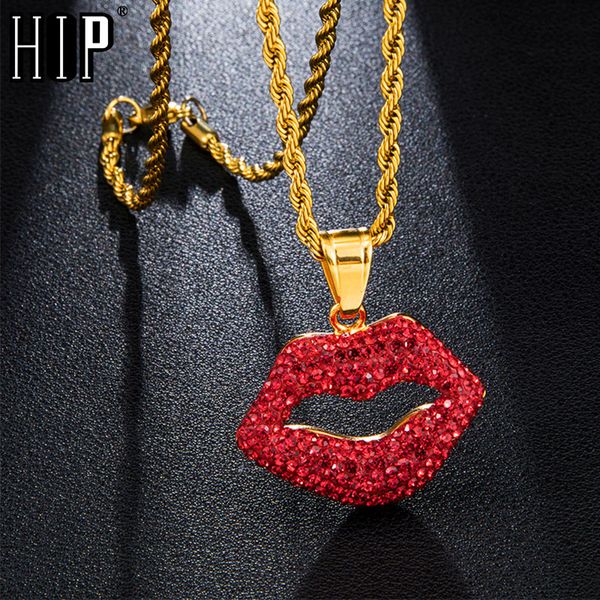 hip hop iced out bling bling rhinestone paved red lips stainless steel necklace & pendant for men jewelry, Silver
hip hop iced out bling bling rhinestone paved red lips stainless steel necklace & pendant for men jewelry, Silver
