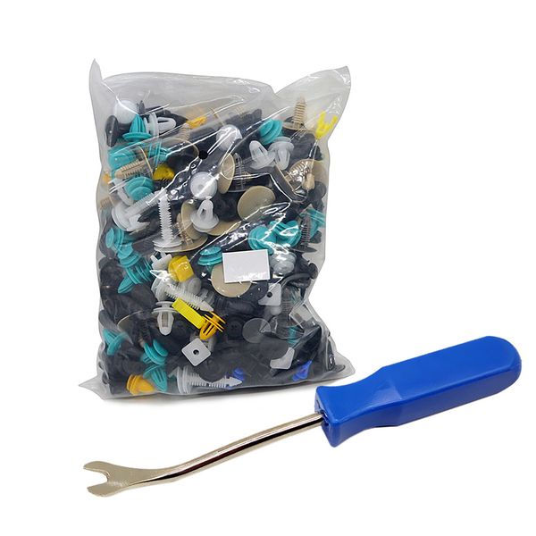 500pcs universal mixed vehicle bumper clips retainer fastener rivet with car removal tool
500pcs universal mixed vehicle bumper clips retainer fastener rivet with car removal tool