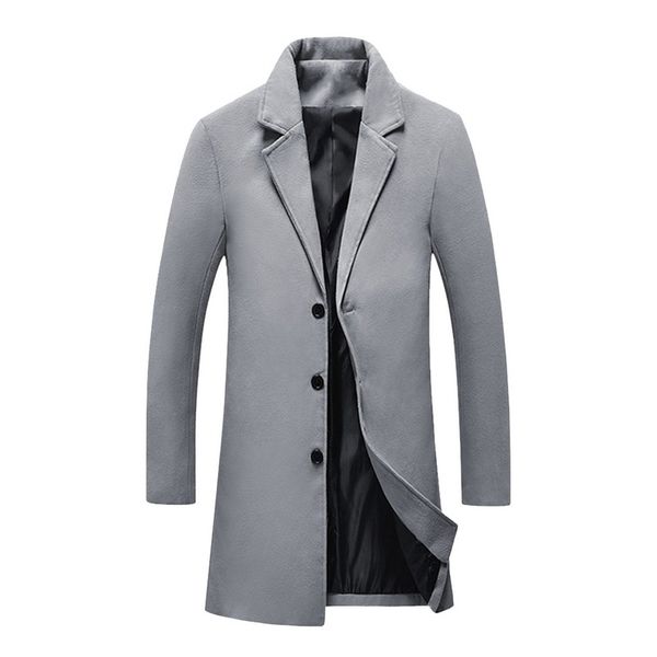dihope fashion men's wool coat winter warm solid color long trench jacket male single breasted business casual overcoat parka, Black
dihope fashion men's wool coat winter warm solid color long trench jacket male single breasted business casual overcoat parka, Black