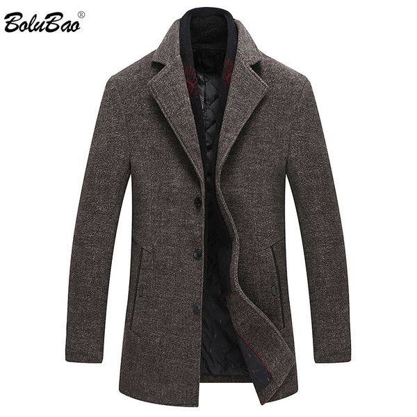 men's wool & blends bolubao men winter coat solid color multi-pocket warm thick woolen pea male trench overcoat, Black
men's wool & blends bolubao men winter coat solid color multi-pocket warm thick woolen pea male trench overcoat, Black