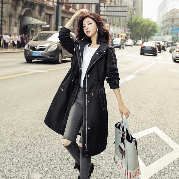 2020 autumn new high fashion brand woman classic zipper pockets slim trench coat waterproof raincoat business outerwear t162, Tan;black
2020 autumn new high fashion brand woman classic zipper pockets slim trench coat waterproof raincoat business outerwear t162, Tan;black