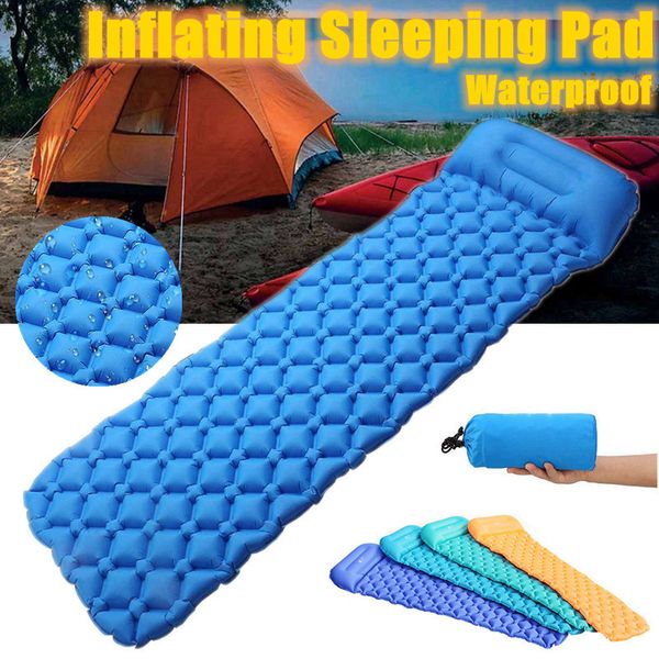 inflatable sleeping pad camping mat fast filling outdoor moistureproof waterproof nylon tpu cushion mattress with pillow
inflatable sleeping pad camping mat fast filling outdoor moistureproof waterproof nylon tpu cushion mattress with pillow