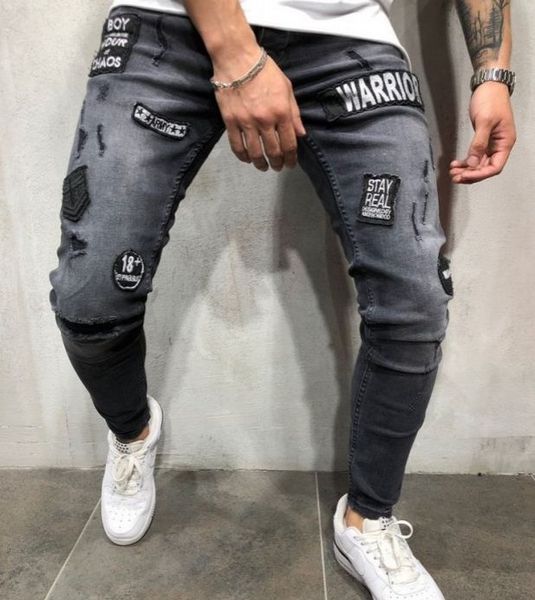fashion men's hole embroidery jeans hip hop slim men jeans skinny holes jeans male ripped denim pants, Blue
fashion men's hole embroidery jeans hip hop slim men jeans skinny holes jeans male ripped denim pants, Blue