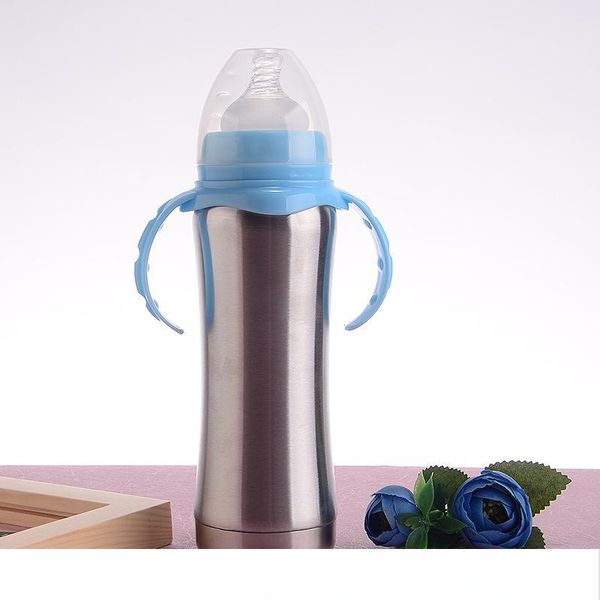 stainless steel baby feeding bottle with handle 8oz insulated nursing bottle milk bottle for kids mugs a05
stainless steel baby feeding bottle with handle 8oz insulated nursing bottle milk bottle for kids mugs a05