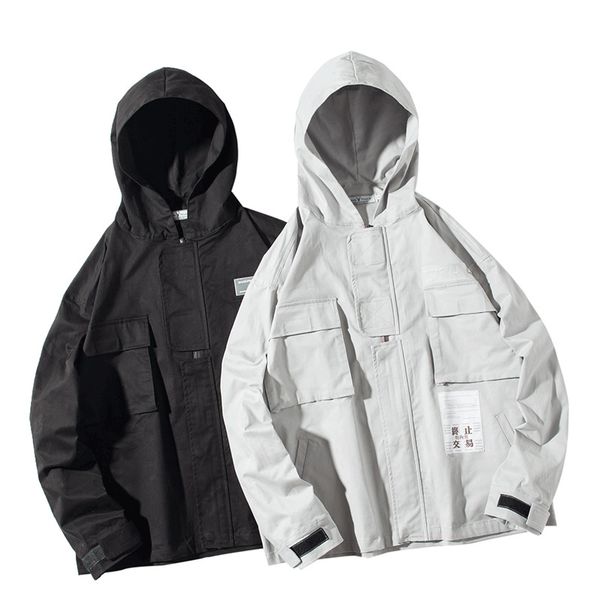 2019 spring and autumn new men's tide brand japanese multi-pocket hooded pullover jacket men's casual jacket black / gray m-2xl, Black;brown
2019 spring and autumn new men's tide brand japanese multi-pocket hooded pullover jacket men's casual jacket black / gray m-2xl, Black;brown