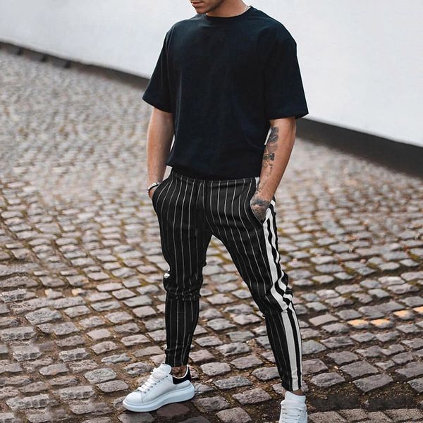 kancoold pencil pants polyester men pants men's fashion autumn & winter striped elastic waist casual trousers slim nov4, Black
kancoold pencil pants polyester men pants men's fashion autumn & winter striped elastic waist casual trousers slim nov4, Black