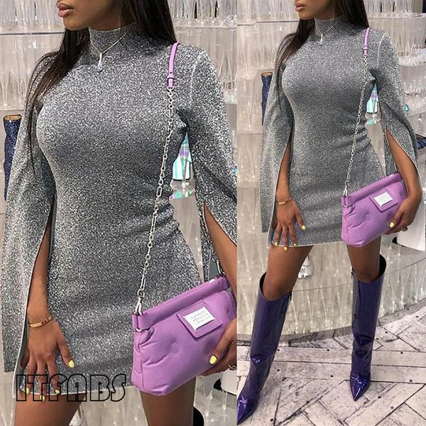 turtleneck autumn silver sequined dress women long split sleeve mini dress party club strap pencil short vestidos xxl, Black;gray
turtleneck autumn silver sequined dress women long split sleeve mini dress party club strap pencil short vestidos xxl, Black;gray