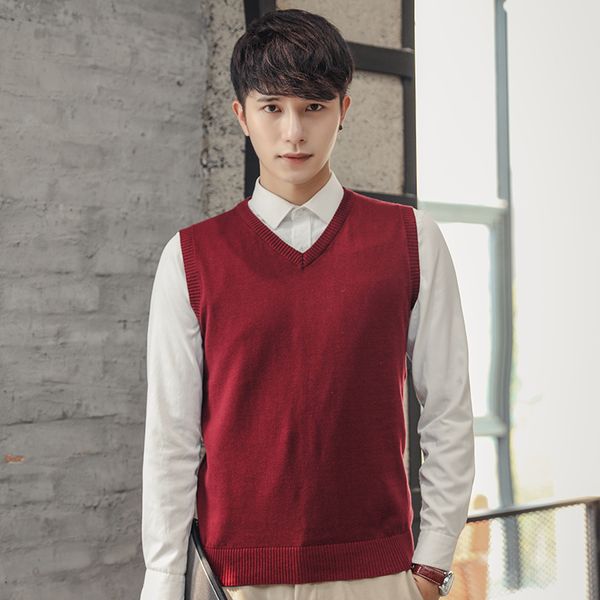 fashion men vest sweater 100% cotton solid v neck casual male sweater vest mens pullover knitted sleeveless homme ing, White;black
fashion men vest sweater 100% cotton solid v neck casual male sweater vest mens pullover knitted sleeveless homme ing, White;black
