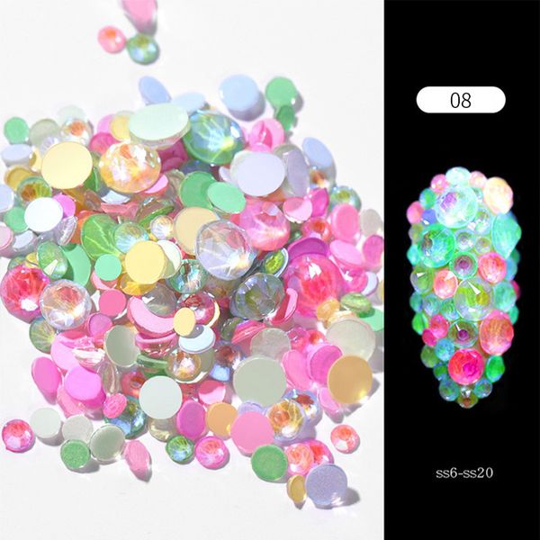 1 bag luminous rhinestones for nail decor mixed sizes christmas crystal sparkling round flat back nail stones beads 3d decors, Silver;gold
1 bag luminous rhinestones for nail decor mixed sizes christmas crystal sparkling round flat back nail stones beads 3d decors, Silver;gold