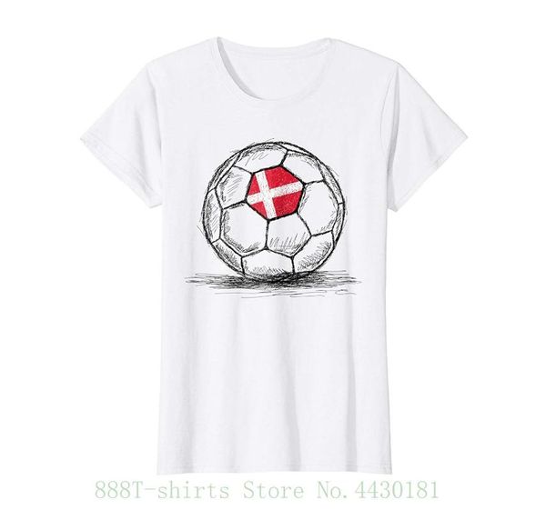 women's tee denmark dane danish flag design on soccerite ball jersey tshirt printing round neck, White
women's tee denmark dane danish flag design on soccerite ball jersey tshirt printing round neck, White