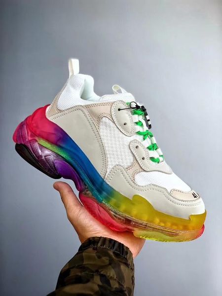 paris new crystal bottom triple-s leisure shoes luxury dad shoes rainbow triple s sneakers for men women vintage kanye old grandpa trainer, Black
paris new crystal bottom triple-s leisure shoes luxury dad shoes rainbow triple s sneakers for men women vintage kanye old grandpa trainer, Black