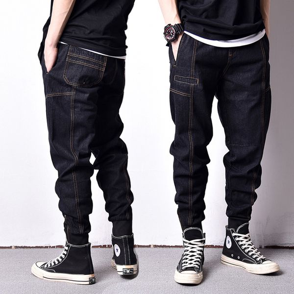 japanese style fashion men jeans loose fit ankle banded jogger pants men vintage cargo pants high street hip hop jeans homme, Blue
japanese style fashion men jeans loose fit ankle banded jogger pants men vintage cargo pants high street hip hop jeans homme, Blue