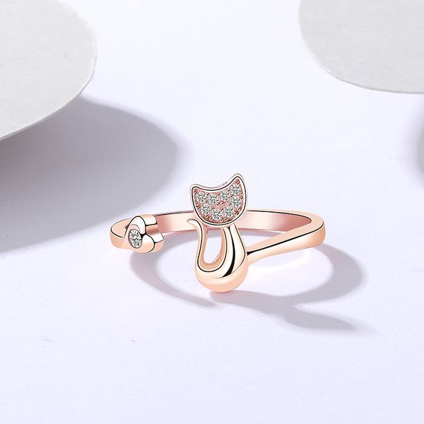 rose gold and white rhodium women fashion jewelry cubic zorcnia s925 sterling silver ring adjustable cute cat ring
rose gold and white rhodium women fashion jewelry cubic zorcnia s925 sterling silver ring adjustable cute cat ring