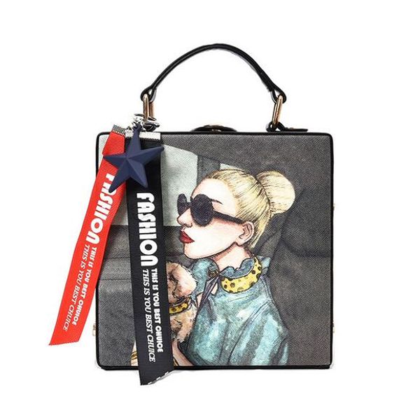2018 fashion new women handbags high-quality pu leather women tote bag cartoon printing box bag portable shoulder messenger
2018 fashion new women handbags high-quality pu leather women tote bag cartoon printing box bag portable shoulder messenger